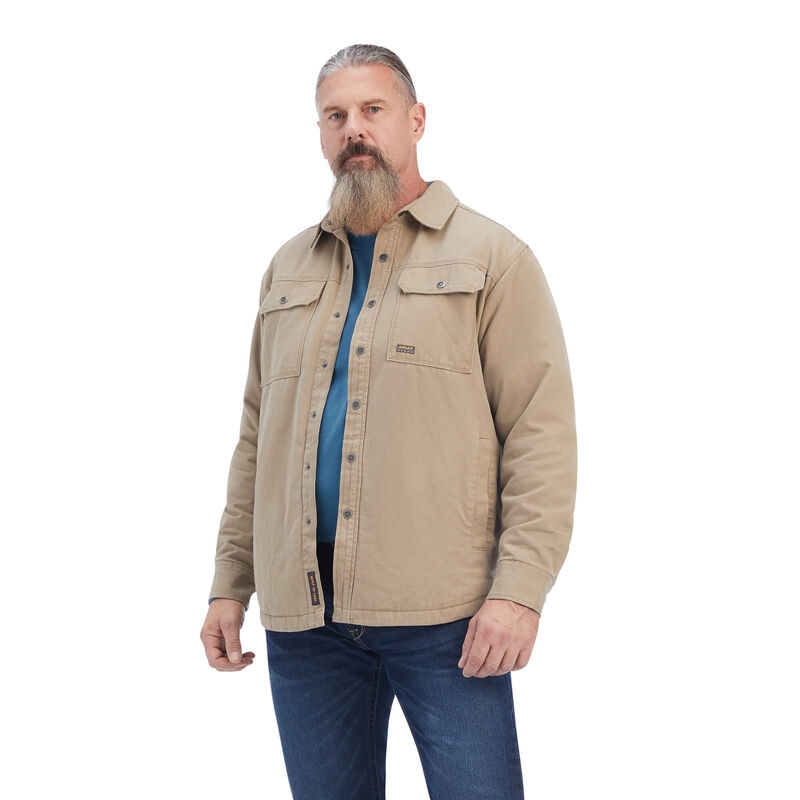 Ariat Jacke Herren - Rebar Classic Canvas Shirt Khaki ( IOBJL-4738 )